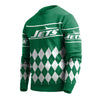 New York Jets NFL Wordmark Retro Ugly Sweater