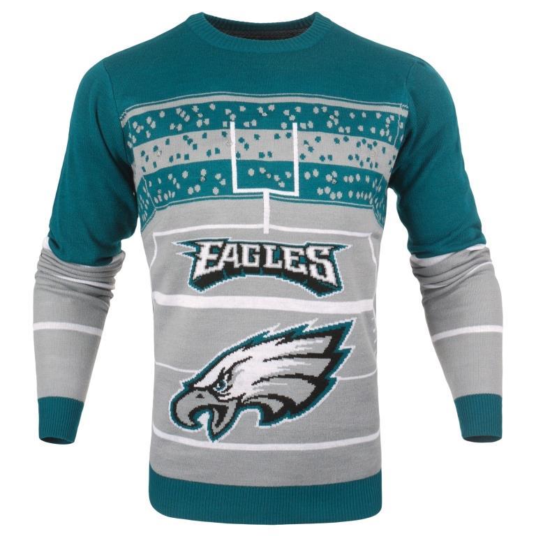 Philadelphia Eagles NFL Mens Stadium Light Up Crew Neck Sweater