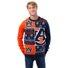 Auburn Tigers NCAA Mens Busy Block Snowfall Sweater