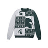 Michigan State Spartans NCAA Mens Busy Block Snowfall Sweater