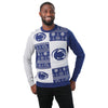 Penn State Nittany Lions NCAA Mens Busy Block Snowfall Sweater