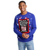 New York Giants NFL Mens Dear Santa Light Up Sweater
