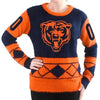 Chicago Bears Eyelash Ugly Sweater
