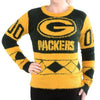 Green Bay Packers Womens Eyelash Sweater