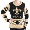 New Orleans Saints Eyelash Ugly Sweater