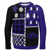 Baltimore Ravens Busy Block Ugly Sweater