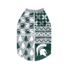 Michigan State Spartans NCAA Busy Block Dog Sweater