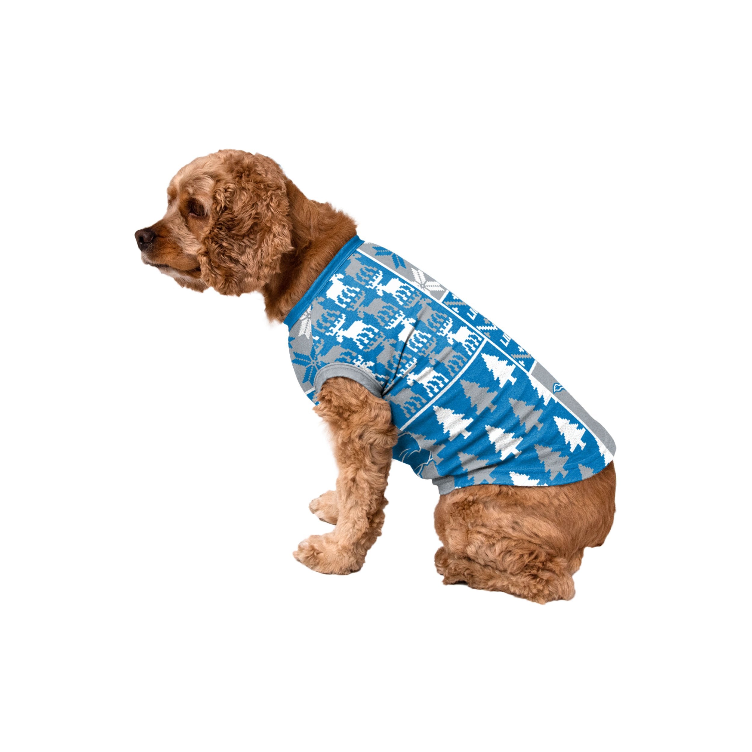 Detroit Lions NFL Busy Block Dog Sweater