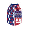 New York Giants NFL Busy Block Dog Sweater