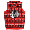 Chicago Blackhawks Aztec Print Ugly Sweater Vest