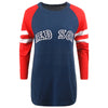 Boston Red Sox MLB Womens Stripe Sleeve Tunic