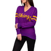 Minnesota Vikings Womens Vintage Stripe Sweater