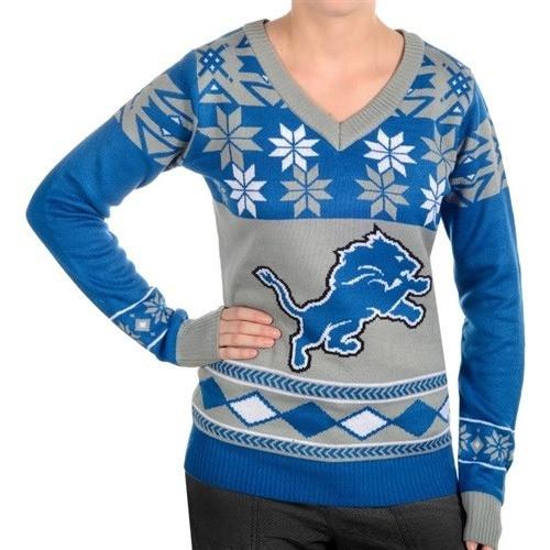 detroit lions women's sweater