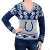 Indianapolis Colts Womens Big Logo V-Neck Sweater