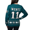 Philadelphia Eagles NFL Carson Wentz #11 Womens V-Neck Sweater