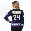 Seattle Seahawks Lynch #24 Player Glitter V-Neck Sweater