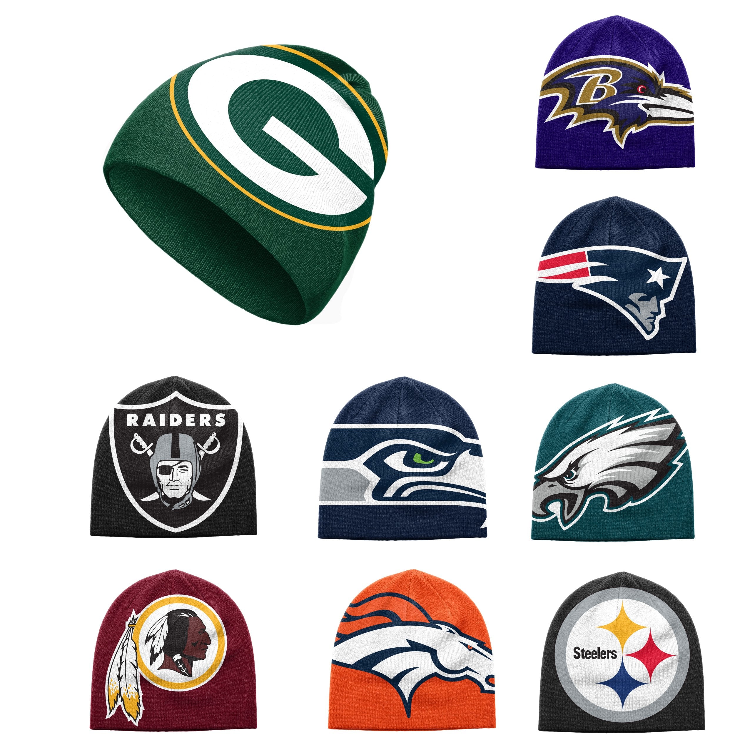 NFL Big logo Skullcap Beanie- Pick Team