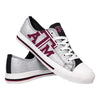 Texas A&M Aggies NCAA Womens Glitter Low Top Canvas Shoes