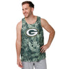 Green Bay Packers NFL Mens Reversible Floral Change-Up Sleeveless Top