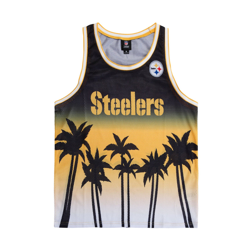 Nfl store pittsburgh Steelers reversible jersey mrsh tank top island print  sz m