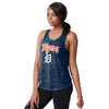 Detroit Tigers MLB Womens Burn Out Sleeveless Top