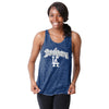 Los Angeles Dodgers MLB Womens Burn Out Sleeveless Top