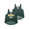 Green Bay Packers NFL Womens Burn Out Sleeveless Top