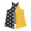 Pittsburgh Steelers NFL Womens Wordmark Mini Print Tie-Breaker Sleeveless Top
