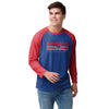 Buffalo Bills NFL Mens Colorblock Wordmark Raglan T-Shirt