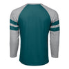 Philadelphia Eagles NFL Mens Team Stripe Wordmark Raglan T-Shirt