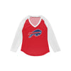 Buffalo Bills NFL Womens Big Logo Solid Raglan T-Shirt