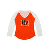 Cincinnati Bengals NFL Womens Big Logo Solid Raglan Shirt