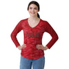 San Francisco 49ers NFL Womens Wordmark Tonal Camo Raglan T-Shirt