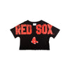 Boston Red Sox MLB Womens Distressed Wordmark Crop Top