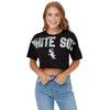 Chicago White Sox MLB Womens Distressed Wordmark Crop Top