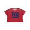New York Giants NFL Womens Alternate Team Color Crop Top