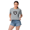 Las Vegas Raiders NFL Womens Alternate Team Color Crop Top