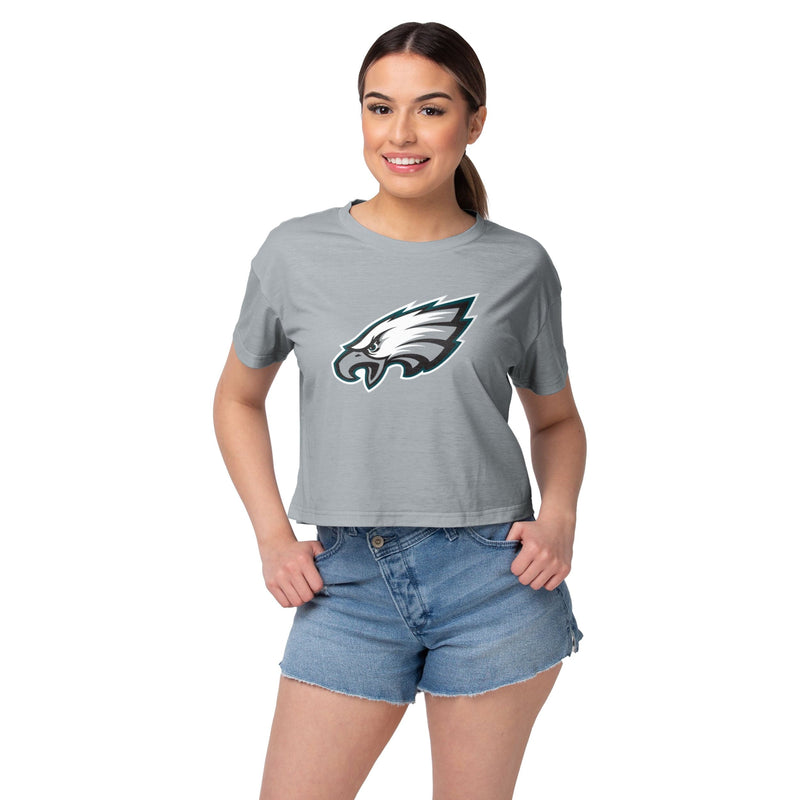 FOCO Philadelphia Eagles NFL Womens Alternate Team Color Crop Top