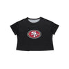 San Francisco 49ers NFL Womens Black Big Logo Crop Top