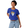 Los Angeles Rams NFL Womens Solid Big Logo Crop Top