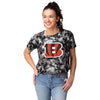 Cincinnati Bengals NFL Womens Tie-Dye Big Logo Crop Top