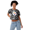 Pittsburgh Steelers NFL Womens Tie-Dye Big Logo Crop Top