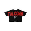 Atlanta Falcons NFL Womens Distressed Wordmark Crop Top