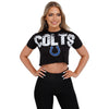 Indianapolis Colts NFL Womens Distressed Wordmark Crop Top