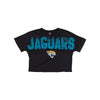 Jacksonville Jaguars NFL Womens Distressed Wordmark Crop Top
