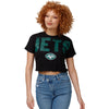 New York Jets NFL Womens Distressed Wordmark Crop Top