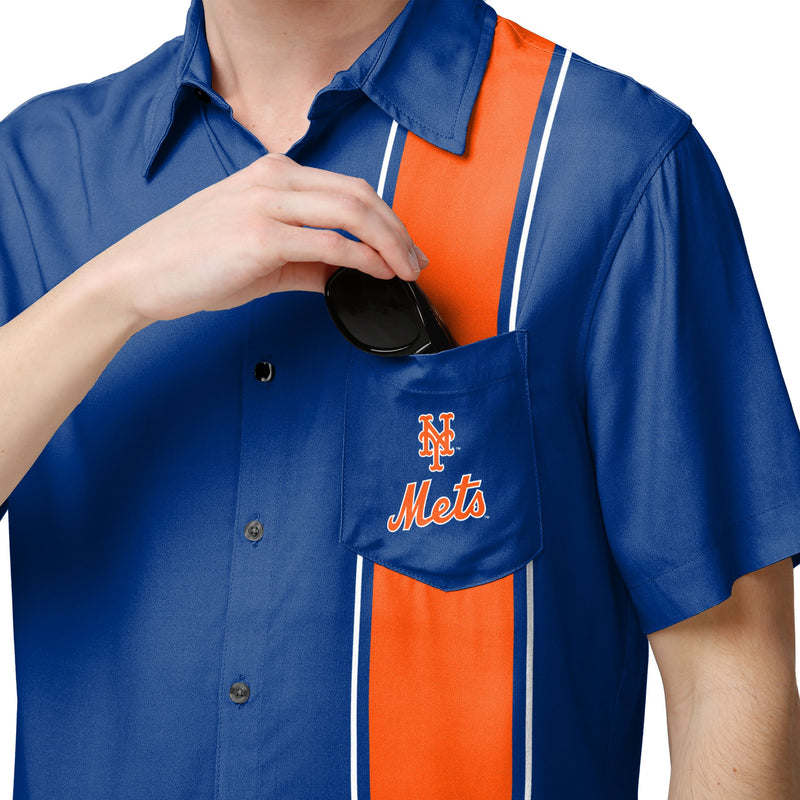 NEWNew York Mets retro Bowling Shirt