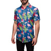 Chicago Cubs MLB Mens Floral Button Up Shirt