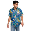 New York Mets MLB Mens Floral Button Up Shirt