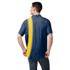 Michigan Wolverines NCAA Mens Bowling Stripe Button Up Shirt